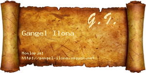 Gangel Ilona névjegykártya