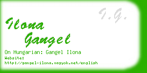 ilona gangel business card